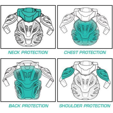 Защитный панцирь+ шея Leatt Fusion Vest 3.0, черный - миниатюра 2