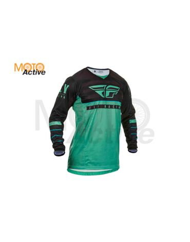 Футболка для мотокросса FLY RACING KINETIC K120 2020 зелёная чёрная