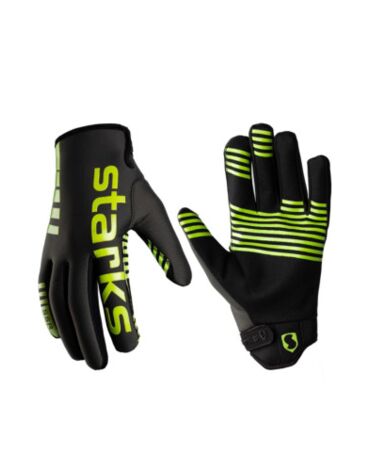 Перчатки квадро STARKS Neoprene, grey yellow (L, Взрослая  Кросс эндуро)