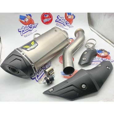 Wings Titanium Mufflers прямоточный титановый выхлоп (silver) HQV 901 NORDEN 22 24 ( 790 890 ADV R 19 24 ) - миниатюра 7