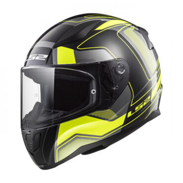 Шлем дорожный LS2 FF353 RAPID CARRERA, black yellow (L, Взрослая  Дорожная) - миниатюра 3