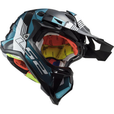 LS2 Мотошлем MX700 Subverter Evo Max Черно бирюзовый - миниатюра 5