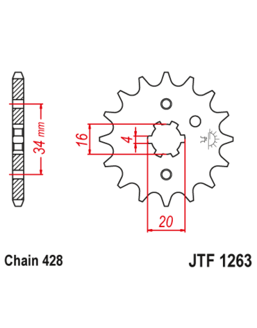 Звезда ведущая JTF1263.13