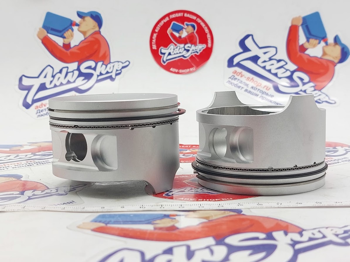 ADVS PISTON KIT комплект поршней c кольцами + 0.25 (первый ремонт) XRV750 90 03 ( комплект 2 шт ) - фото 3