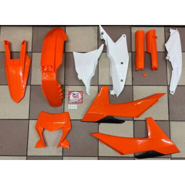 ACERBIS FULL PLASTIC KIT KTM OR WHT полный комплект пластика (оранжевый белый) 150 500 EXC EXCF 24 25 // 0026809.553.024 - миниатюра 2