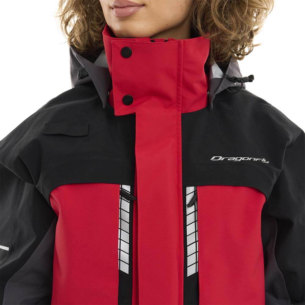 Dragonfly Мембранная куртка Quad Pro Woman V26 Red - Black - Grey - фото 14