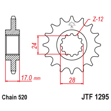 Звезда ведущая JTF1295.15 - миниатюра 1