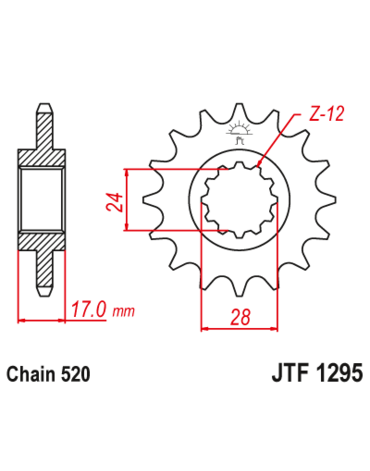 Звезда ведущая JTF1295.15