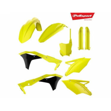 Комплект пластика Kawasaki KX250F (2017 2020), Желтый флуоресцентный (Neon Yellow) - миниатюра 1