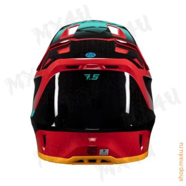 Кроссовый шлем 7.5 V25 - Красный - миниатюра 4