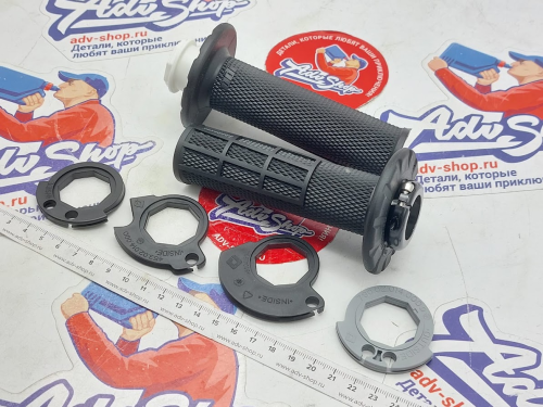 KTM / HQV / GAS грипсы черные / открытый торец SX SXF EXC TPI EXCF TE FE FX 17 23 ( 79002121200 / 79002121100 ) - фото 3