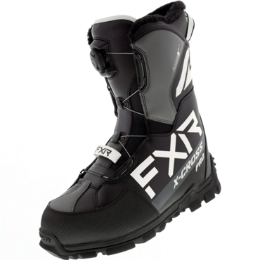 FXR Ботинки снегоходные X Cross Pro BOA с утеплителем Black White - миниатюра 2
