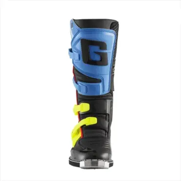 Мотоботы детские Gaerne GXJ Black Blue Fluo Yellow - миниатюра 4