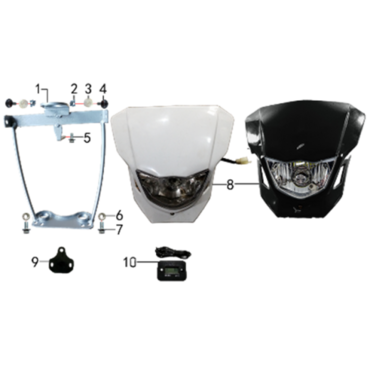 Фара YA LED белая.616.0090 - миниатюра 10