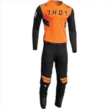 Мотоштаны PRIME HERO Black Fluorescent Orange - миниатюра 10