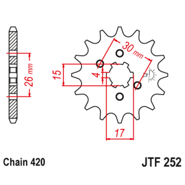 Звезда ведущая JTF252.14 - миниатюра 1