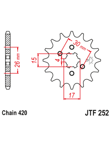 Звезда ведущая JTF252.14
