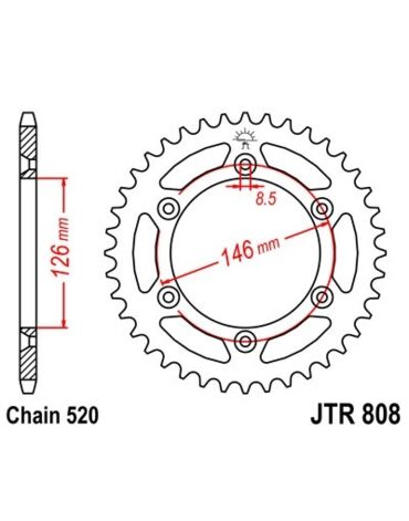 Звезда ведомая JTR808.41