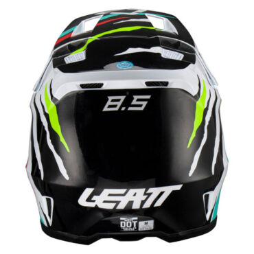 Leatt Мотошлем Moto 8.5 Helmet Tiger Белый Синий (2023) - миниатюра 5
