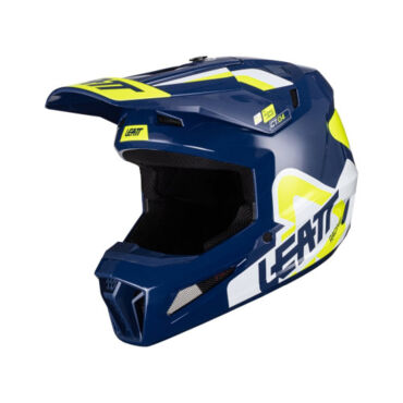 Leatt Шлем кроссовый Moto 3.5 Helmet Kit 2024 Blue - миниатюра 7
