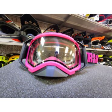 Очки зимние RSX Blizzard Winter, черный розовый; двойная прозрачная линза - миниатюра 3