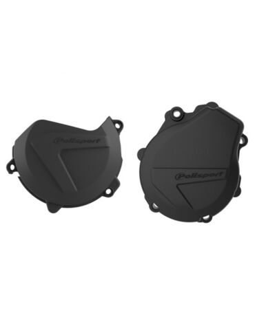 Комплект защиты крышек сцепления и генератора Polisport EXC F 450 (17->) (черн.)