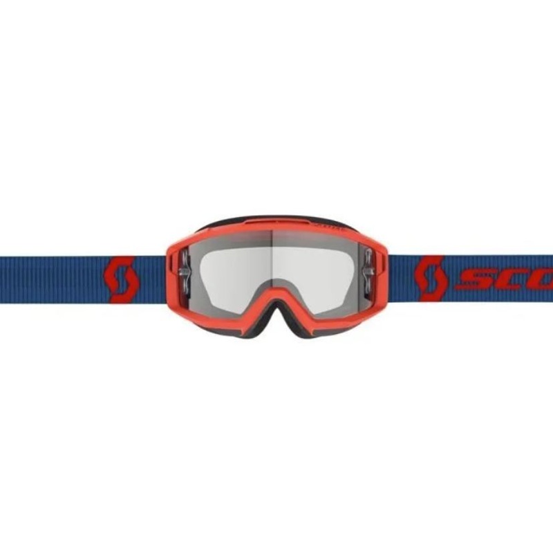Scott Очки Split OTG dark blue neon red clear works - фото 3