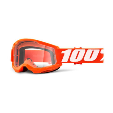 Очки подростковые 100% Strata 2 Youth Goggle Orange / Clear Lens - миниатюра 1
