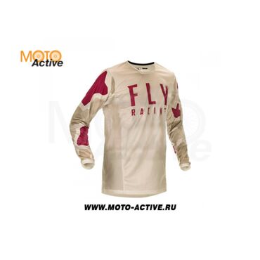 Футболка для мотокросса FLY RACING KINETIC K221 2021 серая бордовая - миниатюра 4