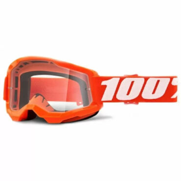 100% Очки Strata 2 Youth Goggle Orange Clear Lens - миниатюра 1