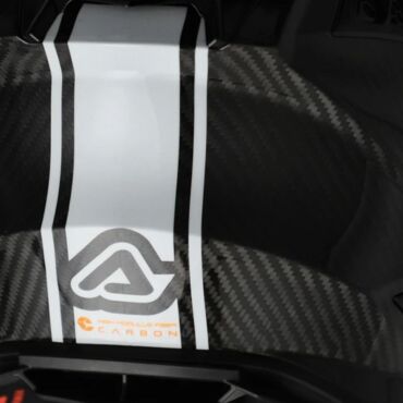 Acerbis Шлем Airstrike C 22 06 Orange White - миниатюра 13