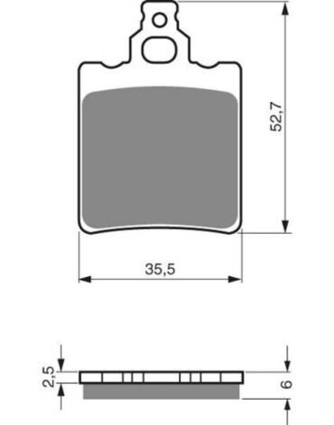 Комлект тормозных колодок GoldFren 096 K5 KTM 65 SX