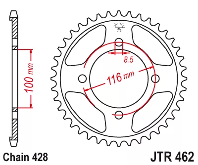 Звезда ведомая JTR462 - фото 1