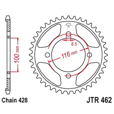 Звезда ведомая JTR462 - миниатюра 1
