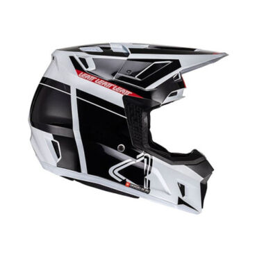 Leatt Шлем кроссовый Moto 7.5 V24 Черно белый - миниатюра 7