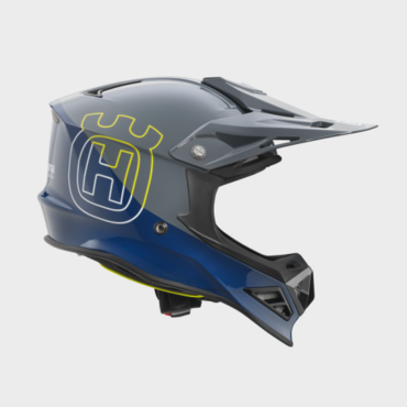 Шлем кроссовый Husqvarna Authentic Helmet, grey blue (S, Взрослая  Кросс эндуро) - миниатюра 2