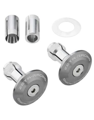 Заглушки в руль ZETA 35mm 2pcs Titanium, ZE48 7103