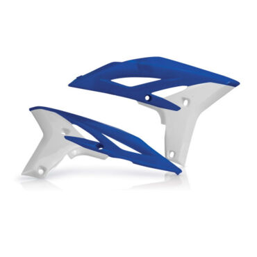 Боковины радиатора Yamaha YZ250F (2010 2013), Yamaha WR250 450F (2012 2015), Синий белый - миниатюра 1