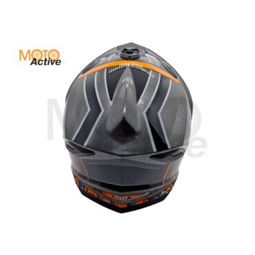 Шлем AiM JK802S Orange Grey Black - миниатюра 5