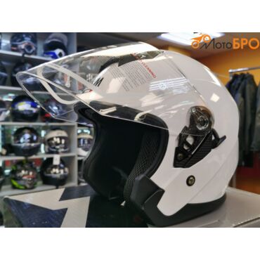 Шлем открытый AiM JK526 white glossy - миниатюра 8