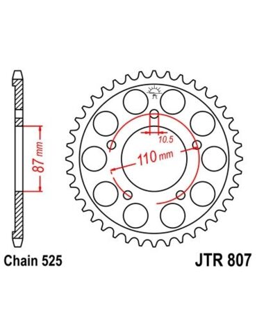 Звезда ведомая JTR807.46