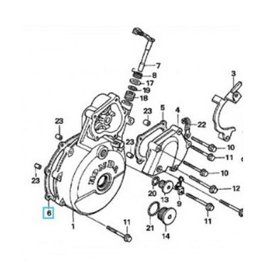 HONDA прокладка левой крышки картера (генератор) XR650L ( 11395MY2621 ) - миниатюра 3