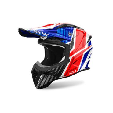Шлем Airoh Aviator Ace 2 Proud Blue Red Gloss M AV22P18M - миниатюра 2