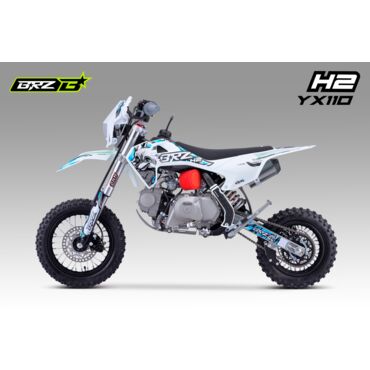 Питбайк BRZ H2 YX110 12 10 (полуавтомат, электростартер) - миниатюра 8