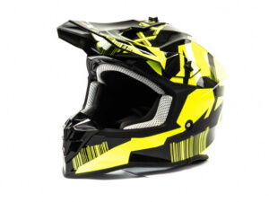 Шлем мото кроссовый GTX 633 BLACK FLUO YELLOW - миниатюра 1