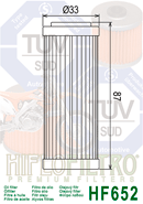 Twin Air 140119 Масляный фильтр HQV FE 350 13 18, KTM 450 XC F 09 12 ( HF652 ) - миниатюра 2