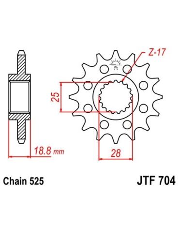 Звезда ведущая JTF704.17