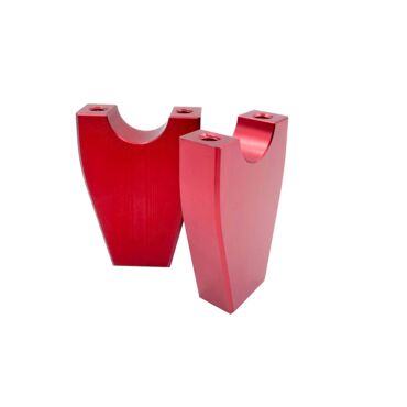 Стойки руля нижние CNC тип 140MX H80мм Ф28 мм RED к т 2шт - миниатюра 1