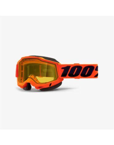 Очки 100% Accuri 2 Snowmobile Goggle Neon Orange /Yellow Vented Dual Lens