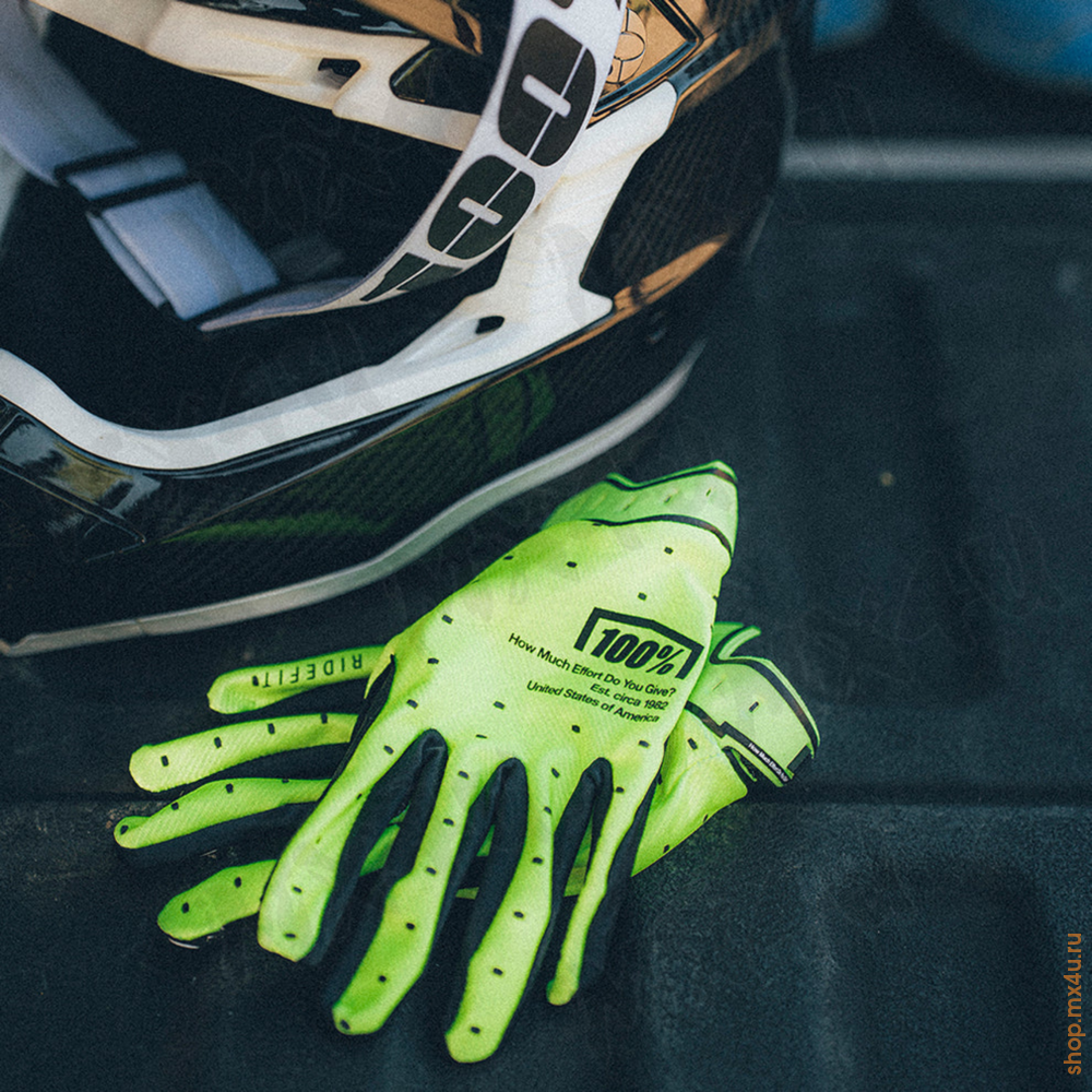 Мотоперчатки Ridefit Glove Fluo Yellow 2026 - фото 4